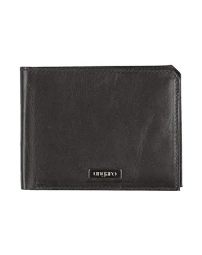 Ungaro Man Wallet Dark Brown Size - Leather
