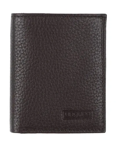 Ungaro Man Wallet Dark Brown Size - Leather