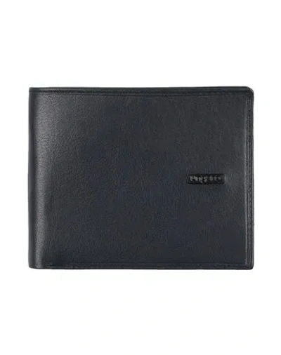 Ungaro Man Wallet Navy Size - Leather