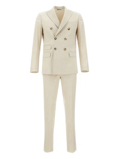 Ungaro Mélange-effect Suit In Neutrals