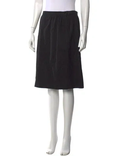 Pre-owned Ungaro Midi Length Skirt In Black