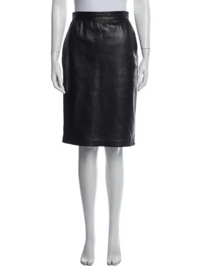 Pre-owned Ungaro Midi Length Skirt In Blue