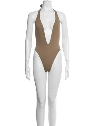 Pre-owned Ungaro One-piece W/ Tags In Neutrals