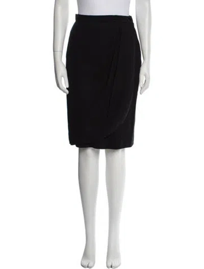 Pre-owned Ungaro Paris Knee-length Skirt In Black