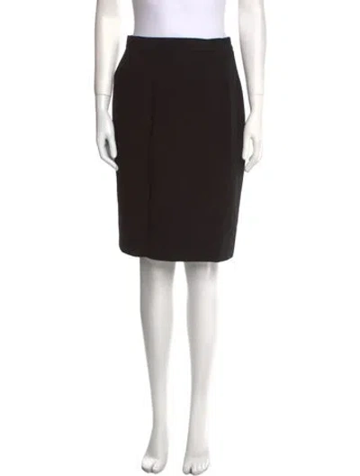 Pre-owned Ungaro Paris Knee-length Skirt In Black