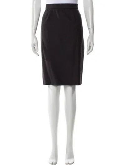 Pre-owned Ungaro Paris Knee-length Skirt In Gray
