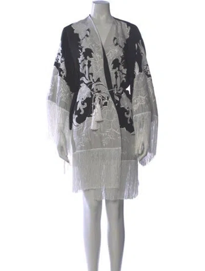 Pre-owned Ungaro Paris Silk Mini Dress In Gray