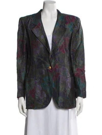 Pre-owned Ungaro Paris Vintage 1980's Blazer In Multi