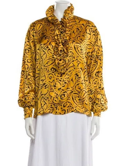 Pre-owned Ungaro Paris Vintage 1980's Blouse In Multi