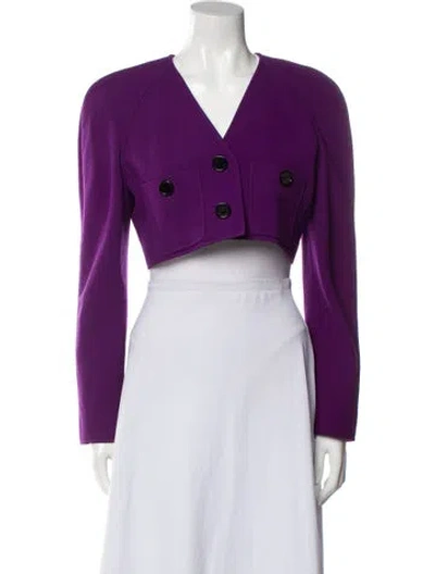 Pre-owned Ungaro Paris Vintage 1980's Bolero In Purple
