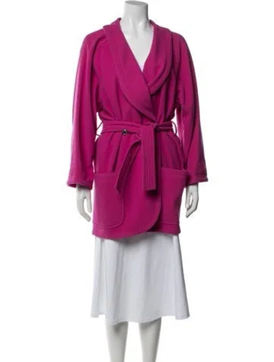 Pre-owned Ungaro Paris Vintage 1980's Coat In Pink