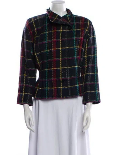 Pre-owned Ungaro Paris Vintage 1980's Evening Jacket In Blue