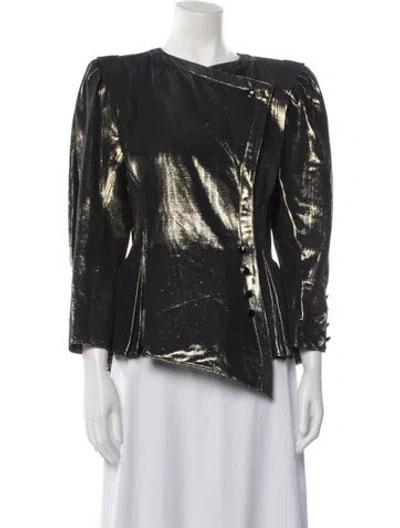 Pre-owned Ungaro Paris Vintage 1980's Evening Jacket In Gold