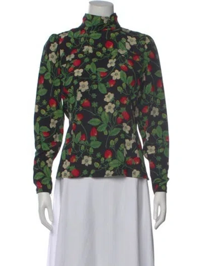 Pre-owned Ungaro Paris Vintage 1980's Top In Green