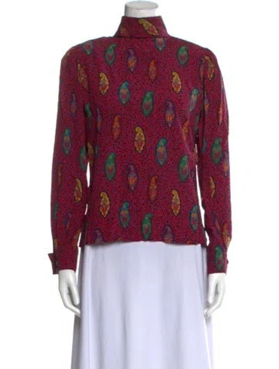 Pre-owned Ungaro Paris Vintage 1990's Blouse In Pink