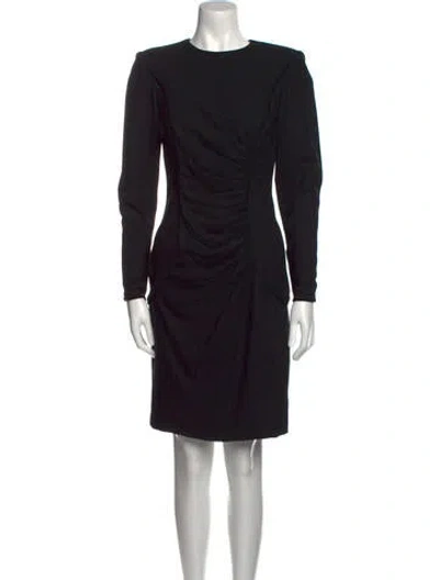 Pre-owned Ungaro Paris Vintage Knee-length Dress In Black