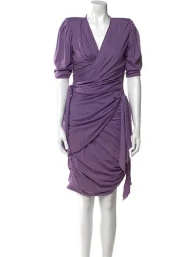 Pre-owned Ungaro Paris Vintage Knee-length Dress In Purple