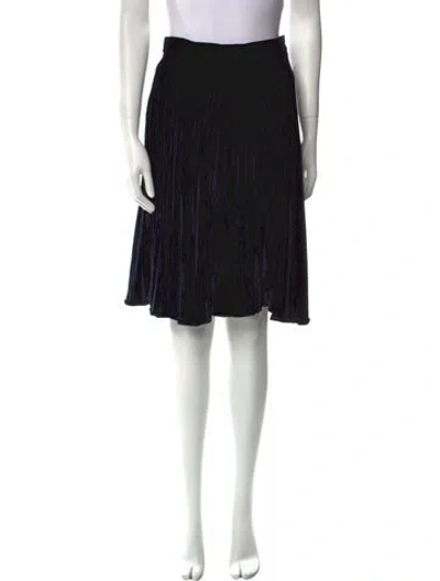 Pre-owned Ungaro Paris Vintage Knee-length Skirt In Black