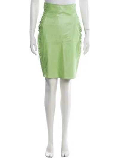 Pre-owned Ungaro Paris Vintage Knee-length Skirt In Green