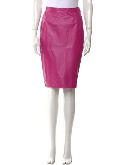 Pre-owned Ungaro Paris Vintage Knee-length Skirt In Pink