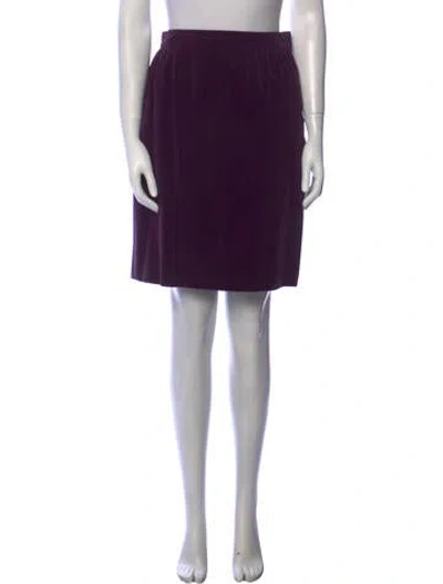 Pre-owned Ungaro Paris Vintage Knee-length Skirt In Purple