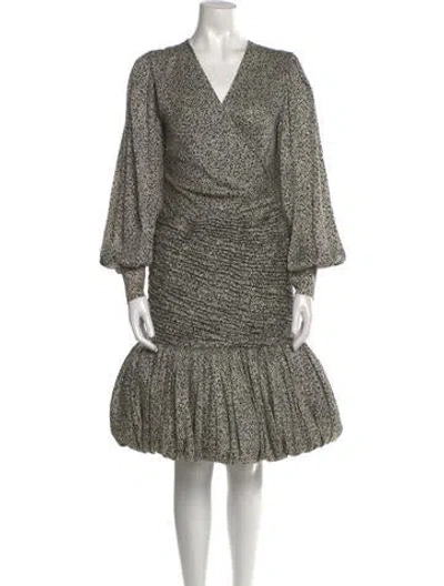 Pre-owned Ungaro Paris Vintage Midi Length Dress In Black