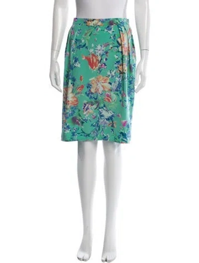 Pre-owned Ungaro Paris Vintage Midi Length Skirt In Multi