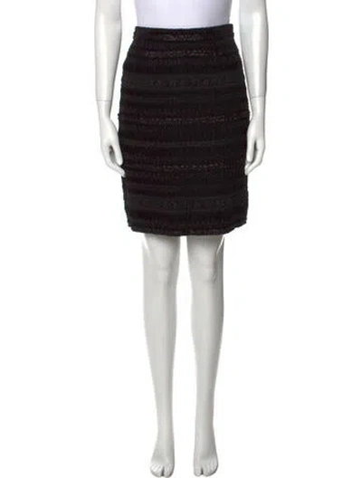 Pre-owned Ungaro Paris Vintage Mini Skirt In Black