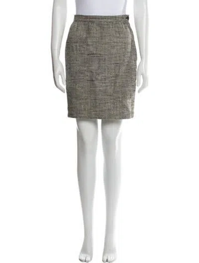 Pre-owned Ungaro Paris Vintage Mini Skirt In Neutral