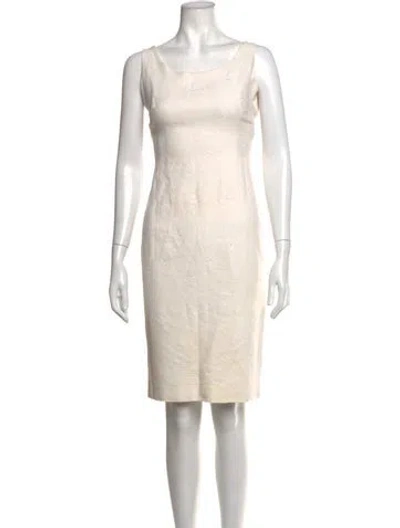 Pre-owned Ungaro Patterned Knee-length Dress In Neutrals