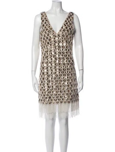 Pre-owned Ungaro Patterned Mini Dress W/ Tags In Multicolor