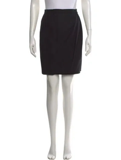 Pre-owned Ungaro Pleated Accents Mini Skirt In Black