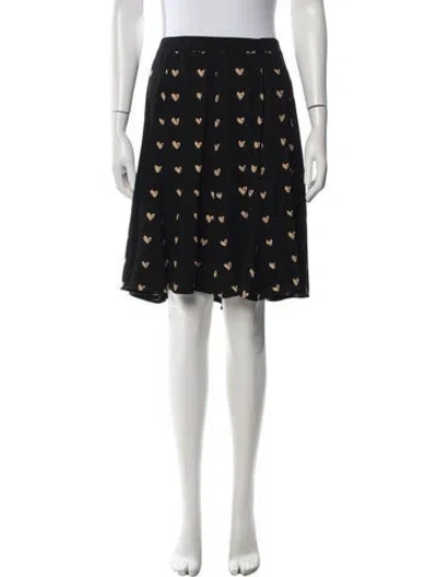 Pre-owned Ungaro Printed Mini Skirt In Black