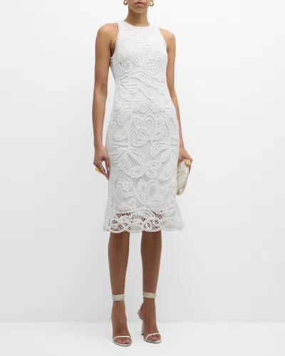 Ungaro Reena Sleeveless Lace Dress In White