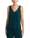 Ungaro Rosie Silk Blend Embellished Top In Green