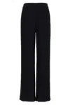 Ungaro Bella High-rise Straight-leg Velvet Pants In Black