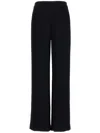 Ungaro Bella High-rise Straight-leg Velvet Pants In Black