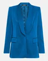 Ungaro Sia Single-button Shawl Collar Blazer In Aegean Blue