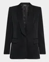 Ungaro Sia Single-button Shawl Collar Blazer In Black