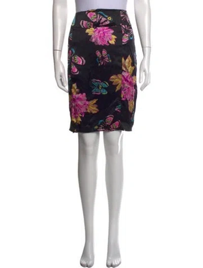 Pre-owned Ungaro Silk Mini Skirt In Multicolor