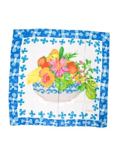 Pre-owned Ungaro Silk Printed Scarf In Multi