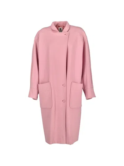 Pre-owned Ungaro Single-breasted Coat In Pink