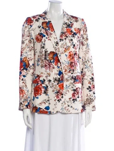 Pre-owned Ungaro Ter Floral Print Blazer W/ Tags In Multi