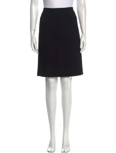 Pre-owned Ungaro Ter Knee-length Skirt In Black