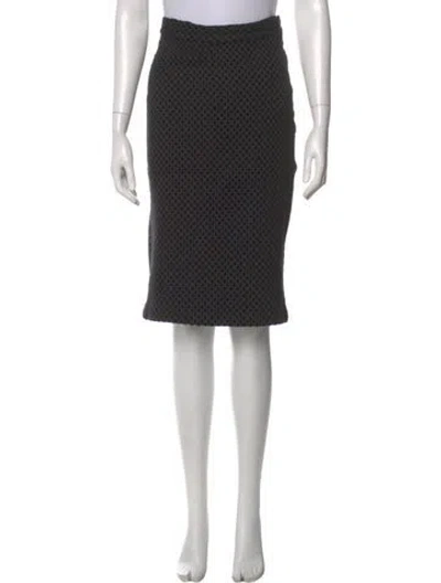 Pre-owned Ungaro Ter Knee-length Skirt In Black