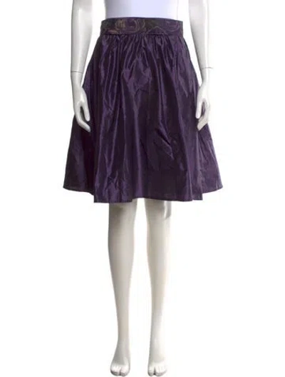Pre-owned Ungaro Ter Silk Mini Skirt In Purple