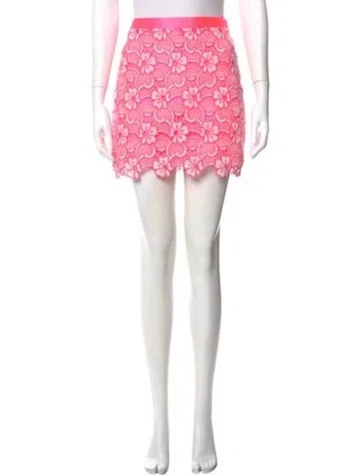 Pre-owned Ungaro Ter Silk Mini Skirt W/ Tags In Pink
