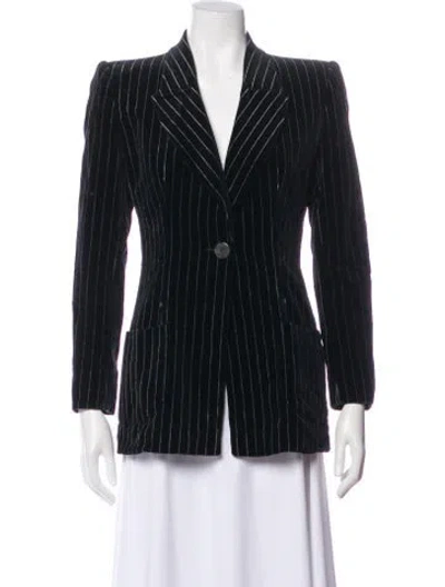Pre-owned Ungaro Ter Striped Blazer In Gray