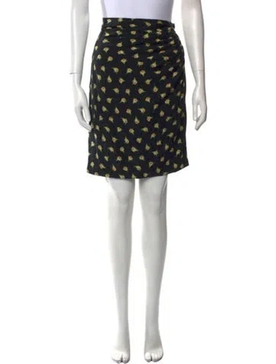 Pre-owned Ungaro Ter Vintage Knee-length Skirt In Black