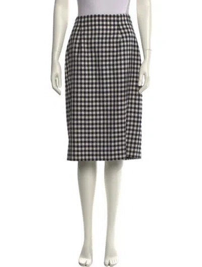 Pre-owned Ungaro Ter Vintage Knee-length Skirt In Blue